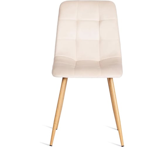 Стул Tetchair CHILLY mod. 7094-1, 1 шт в упаковке вельвет/металл, 44,5x52,5x86 см, beige бежевый HLR2, натуральный 21421 1