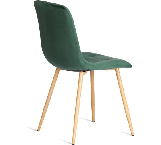 Стул Tetchair 4 шт CHILLY mod. 7094-1 вельвет/металл, 44,5x52,5x86 см, dark green темно-зеленый HLR57, натуральный 20422