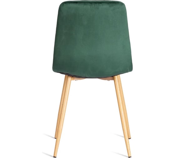 Стул Tetchair 4 шт CHILLY mod. 7094-1 вельвет/металл, 44,5x52,5x86 см, dark green темно-зеленый HLR57, натуральный 20422