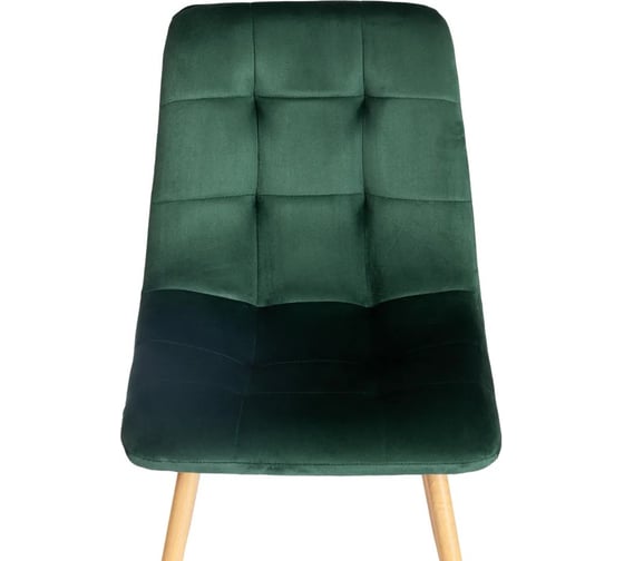 Стул Tetchair 4 шт CHILLY mod. 7094-1 вельвет/металл, 44,5x52,5x86 см, dark green темно-зеленый HLR57, натуральный 20422