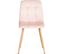 Стул Tetchair 4 шт CHILLY mod. 7094-1 вельвет/металл, 44,5x52,5x86 см, pink розовый HLR39, натуральный 20421