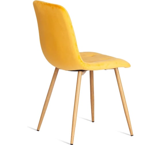 Стул Tetchair 4 шт CHILLY mod. 7094-1 вельвет/металл, 44,5x52,5x86 см, yellow желтый HLR41, натуральный 20419
