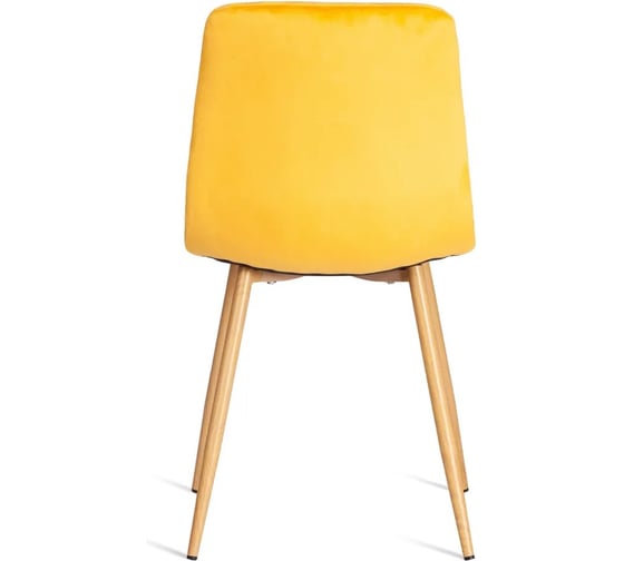 Стул Tetchair 4 шт CHILLY mod. 7094-1 вельвет/металл, 44,5x52,5x86 см, yellow желтый HLR41, натуральный 20419