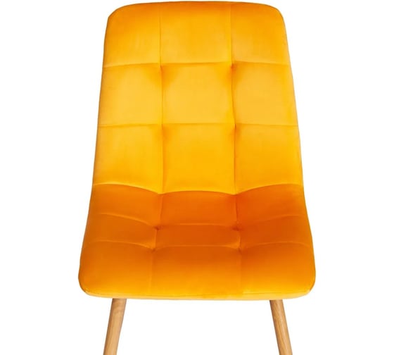 Стул Tetchair 4 шт CHILLY mod. 7094-1 вельвет/металл, 44,5x52,5x86 см, yellow желтый HLR41, натуральный 20419