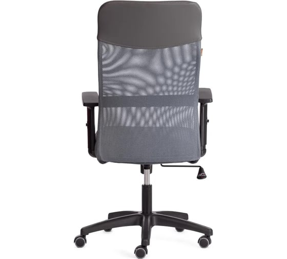 Кресло Tetchair PRACTIC PLT ткань/кожзам, серый/металлик, TW-12/W-12/36 21416
