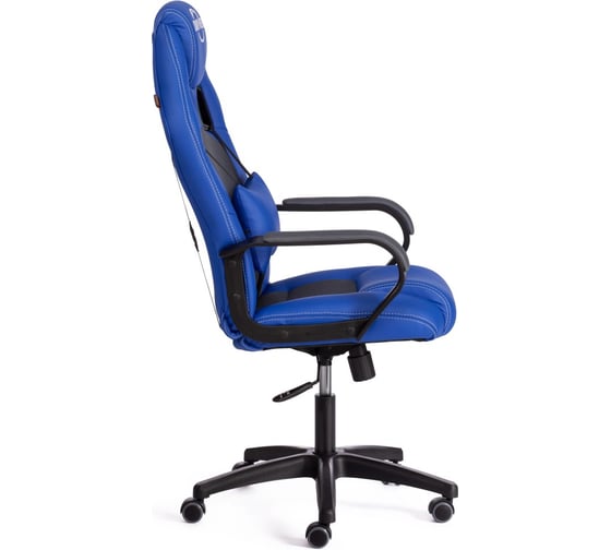 Кресло Tetchair DRIVER 22 кожзам/ткань, синий/серый, 36-39/TW-12 21153