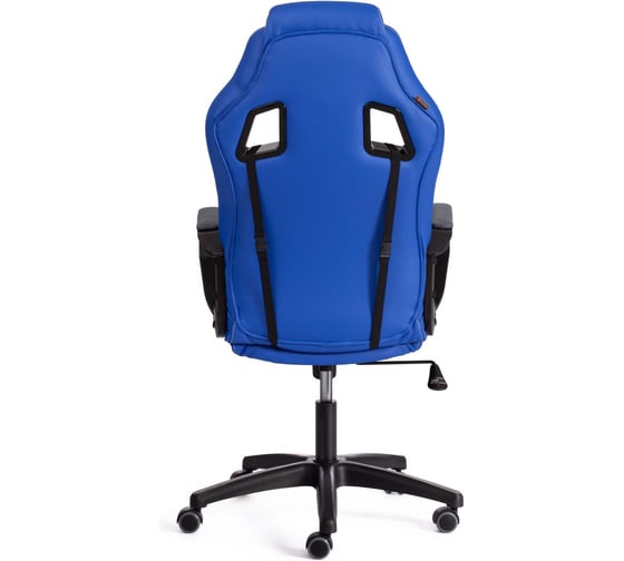 Кресло Tetchair DRIVER 22 кожзам/ткань, синий/серый, 36-39/TW-12 21153