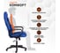 Кресло Tetchair DRIVER 22 кожзам/ткань, синий/серый, 36-39/TW-12 21153 2