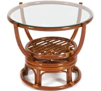 Столик журнальный Tetchair со стеклом BENOA 5005 Pecan коричневый 10886