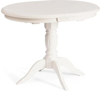 Стол Tetchair STEFANO бук, мдф, 100+30x80x77 см, Ivory white 20576