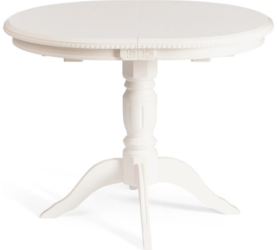 Стол Tetchair STEFANO бук, мдф, 100+30x80x77 см, Ivory white 20576