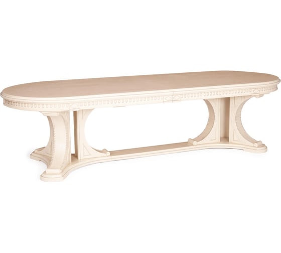 Стол Tetchair VERSAL овальный бук, мдф, 300 350/400 х 110x78 см, бежевый патина 20068 1