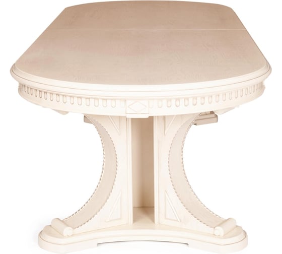 Стол Tetchair VERSAL овальный бук, мдф, 300 350/400 х 110x78 см, бежевый патина 20068