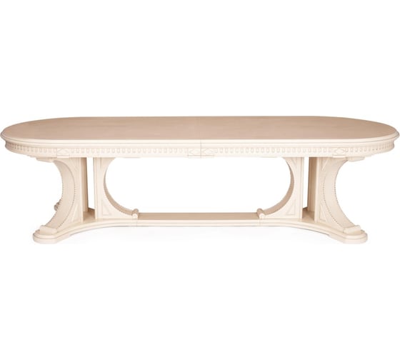 Стол Tetchair VERSAL овальный бук, мдф, 300 350/400 х 110x78 см, бежевый патина 20068