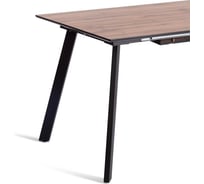 Стол обеденный Tetchair DARWIN МДФ HPL 0,6 мм, металл, 85x130-170x75 см, дуб вотан/черный 20664