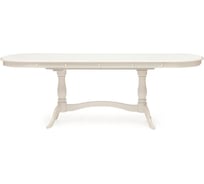 Стол раскладной Tetchair Siena SA-T6EX2L дерево гевея/мдф, 150+35+35x80x75 см, ivory white слоновая кость 2-5 12490