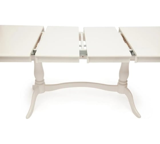 Стол раскладной Tetchair Siena SA-T6EX2L дерево гевея/мдф, 150+35+35x80x75 см, ivory white слоновая кость 2-5 12490