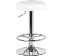Табурет барный DOBRIN BRUNO (цвет сиденья белый, цвет основания хром) LM-5008_CH-M_EL-white