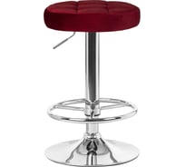 Табурет барный DOBRIN BRUNO (цвет сиденья бордовый велюр (MJ9-43), цвет основания хром) LM-5008_CH-M_V-MJ9-43