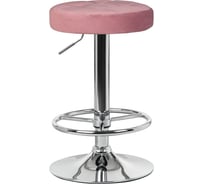 Табурет барный DOBRIN BRUNO (цвет сиденья пудрово-розовый (MJ9-32), цвет основания хром) LM-5008_CH-M_V-MJ9-32