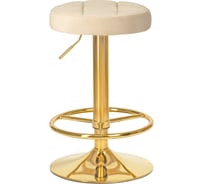 Табурет барный DOBRIN BRUNO GOLD (цвет сиденья бежевый велюр (MJ9-10), цвет основания золото) LM-5008_G-M_V-MJ9-10