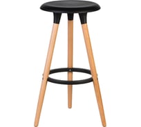 Табурет барный DOBRIN ROYCE (цвет сиденья черный (B-03), цвет основания светлый бук) LMZL-PP652_LB-MTR_P-B-03