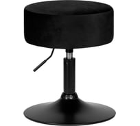 Пуф DOBRIN DANNY BLACK цвет сиденья черный велюр MJ9-101, цвет основания черный LM-2050_B-M_V-MJ9-101