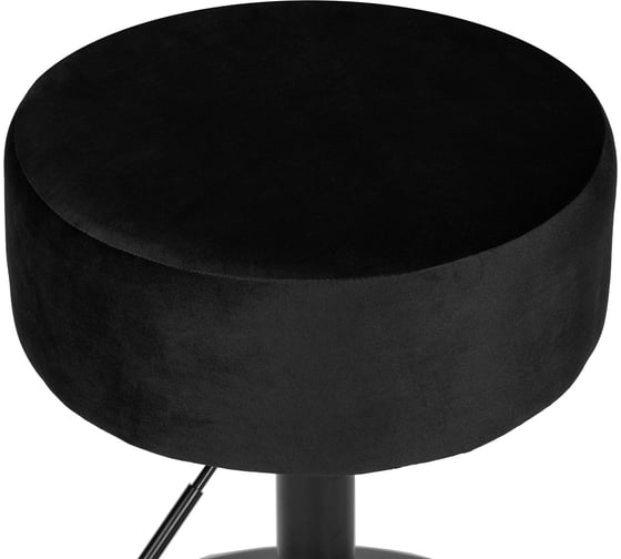 Пуф DOBRIN DANNY BLACK цвет сиденья черный велюр MJ9-101, цвет основания черный LM-2050_B-M_V-MJ9-101