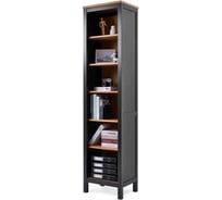 Стеллаж Лузалес КЫМОР 49x198x37 черный/светло-коричневый 5031280112