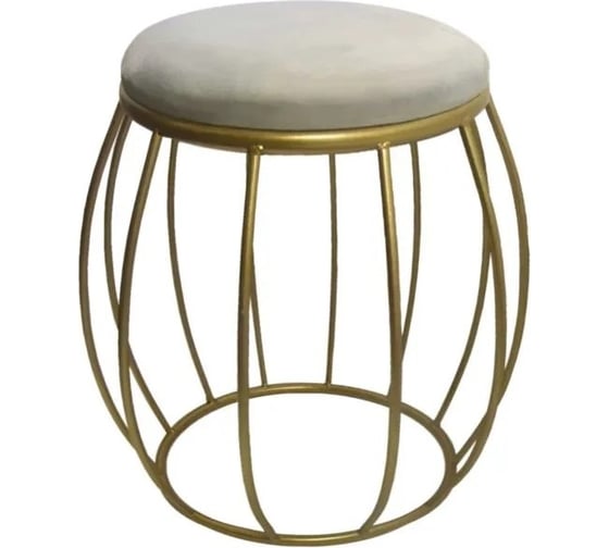 Банкетка Homium цвет белый/золото chair10whitegold 1