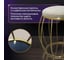 Банкетка Homium цвет белый/золото chair10whitegold 4