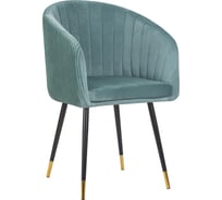 Стул обеденный DOBRIN MARY (цвет сиденья мятный (1922-8), цвет основания черный) LM-7305_B-M_V-1922-8