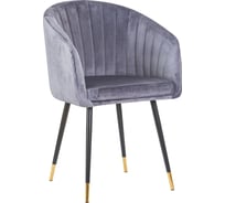 Стул обеденный DOBRIN MARY (цвет сиденья серый (1922-19), цвет основания черный) LM-7305_B-M_V-1922-19