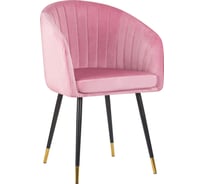 Стул обеденный DOBRIN MARY (цвет сиденья розовый (1922-16), цвет основания черный) LM-7305_B-M_V-1922-16