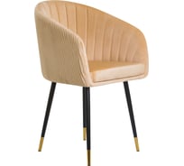 Стул обеденный DOBRIN MARY (цвет сиденья песочный (1922-3), цвет основания черный)  LM-7305_B-M_V-1922-3