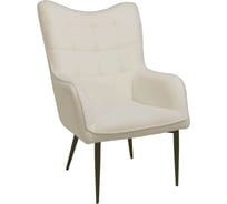 Кресло Aks Home KENZO, белый мех Teddy/черный 89978