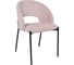 Стул Aks Home ELSA, розовый велюр Fjord 91/черный 103563 2