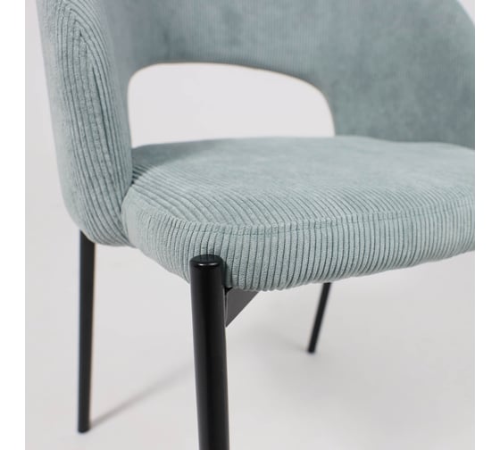 Стул Aks Home ELSA, мятный велюр Fjord 74/черный 103562