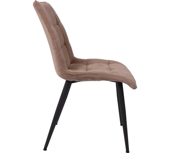 Стул Aks Home FRED NEW, бежевый вельвет/черный 95591