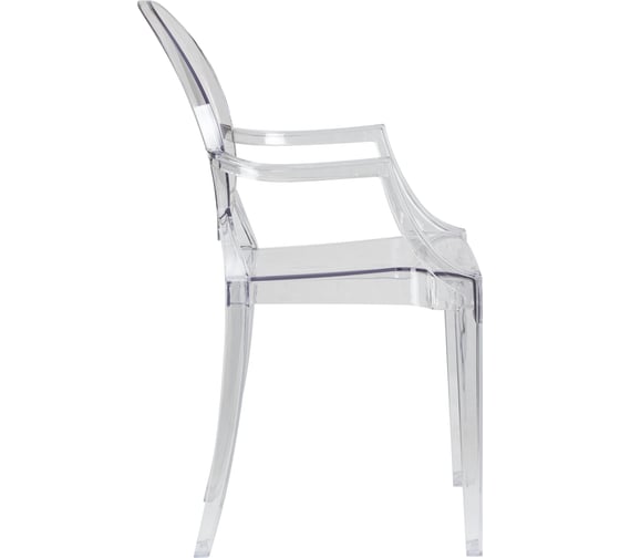 Стул обеденный DOBRIN LOUIS GHOST (цвет сиденья прозрачный)  LMZL-РС801_P-clean