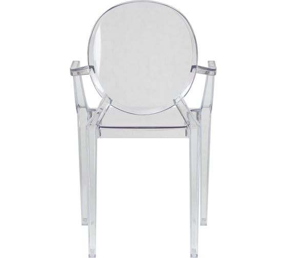 Стул обеденный DOBRIN LOUIS GHOST (цвет сиденья прозрачный)  LMZL-РС801_P-clean