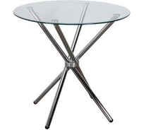 Стол Aks Home SELIA, ф800x760x8мм, стекло/хром 59160