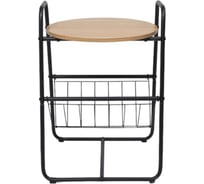 Стол журнальный Aks Home DINO, дуб сонома/черный, 460x405x655 106179