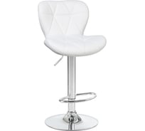 Барный стул DOBRIN BARNY цвет сиденья белый, цвет основания хром LM-5022_CH-M_EL-white