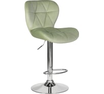 Барный стул DOBRIN BARNY цвет сиденья мятный велюр MJ9-87, цвет основания хромированная сталь LM-5022_CH-M_V-MJ9-87