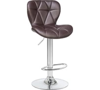 Барный стул DOBRIN BARNY цвет сиденья коричневый, цвет основания хром LM-5022_CH-M_EL-brown