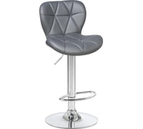 Барный стул DOBRIN BARNY цвет сиденья серый, цвет основания хром LM-5022_CH-M_EL-188-55