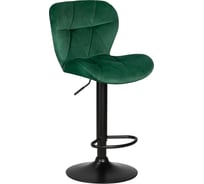 Барный стул DOBRIN BARNY BLACK цвет сиденья зеленый велюр MJ9-88, цвет основания черный  LM-5022_B-M_V-MJ9-88