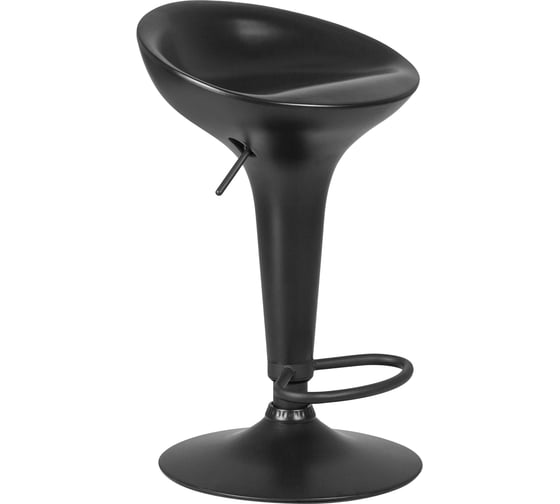 Барный стул DOBRIN BOMBA BLACK цвет сиденья черный, цвет основания черный LM-1004_B-M_ABS-black