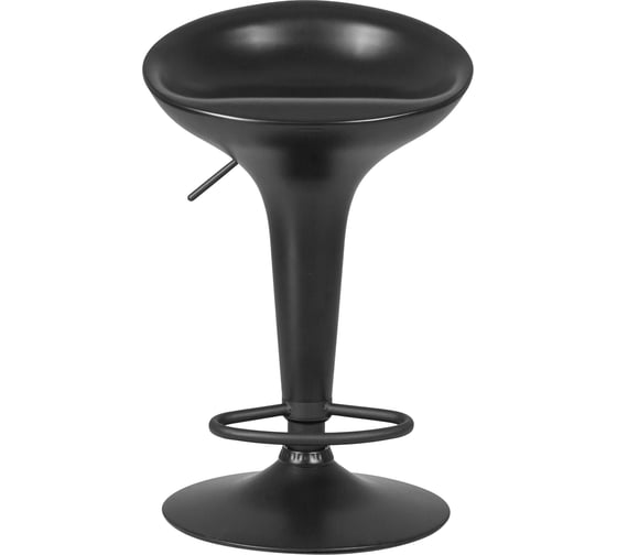Барный стул DOBRIN BOMBA BLACK цвет сиденья черный, цвет основания черный LM-1004_B-M_ABS-black